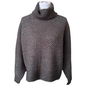 NWT Charcoal Melange Turtleneck Sweater